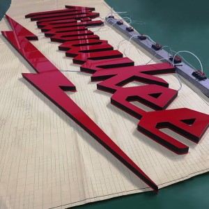 Red Coolor Lighting Acrylic Led Letter Sign