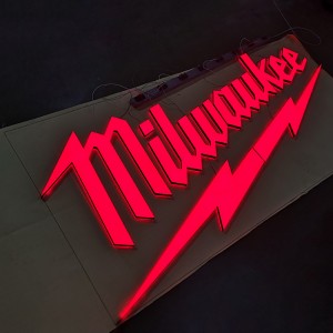 Red Coolor Lighting Acrylic Led Letter Sign