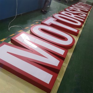 Stainless Steel Frontlit Advertising Sign