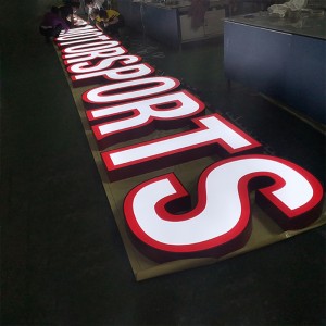 Stainless Steel Frontlit Advertising Sign