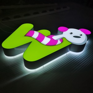 Customized Frontlit Colorful Epoxy Resin Signage