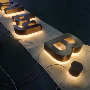 Stainless Steel  Led Backlit Channel Letter Sign