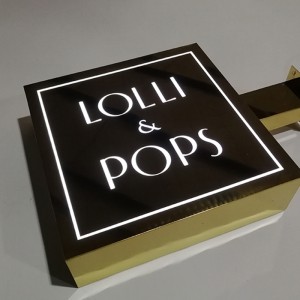 Custom Acrylic Led Double Sided Light Box