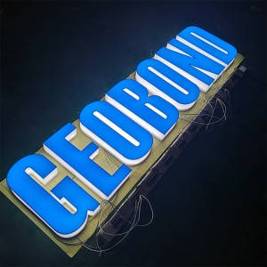 Outdoor Waterproof Led Edge Lit Signage