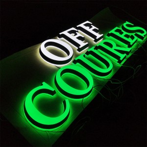 Outdoor Led Light Acrylic Letter Logo Sign