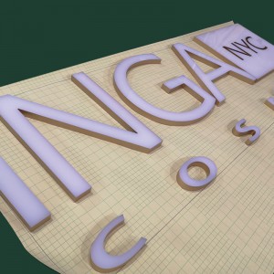 Custom 3D Plastic Sign