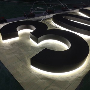 Custom 3D Led Metal Number Sign