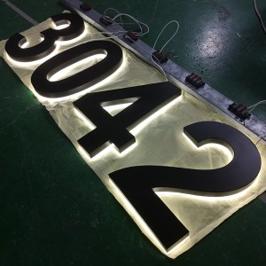 Custom 3D Led Metal Number Sign