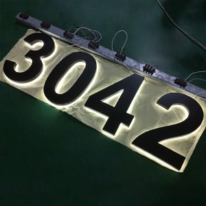 Custom 3D Led Metal Number Sign