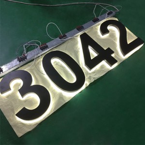 Custom 3D Led Metal Number Sign