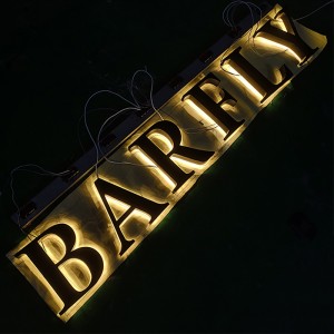 Outdoor Diy 3D Led Backlit Channel Letter Sign