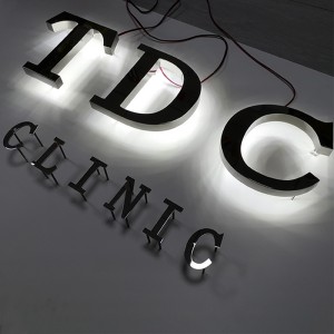 Stainless Steel Backlit Custom 3D Signage