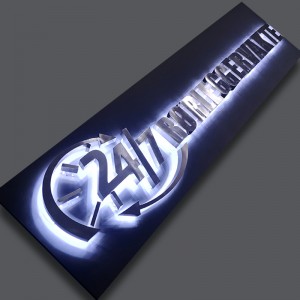 Custom Outdoor Back Lit Led Channel Sign