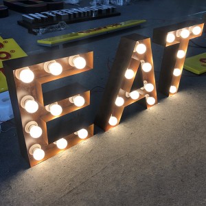 Beautiful Bulb Letter Sign Event Signage