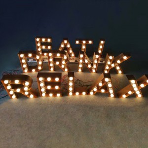 Beautiful Bulb Letter Sign Event Signage