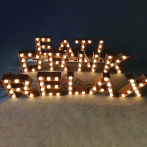 Beautiful Bulb Letter Sign Event Signage