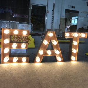 Beautiful Bulb Letter Sign Event Signage