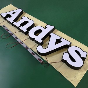 Waterproof 3D Led Illuminated Letter Signage