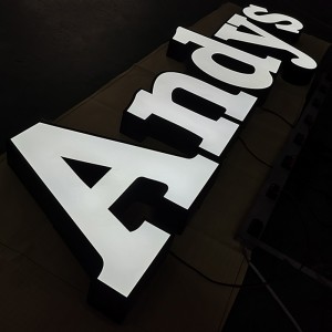 Waterproof 3D Led Illuminated Letter Signage