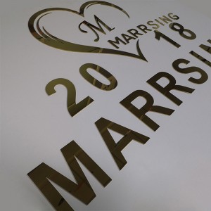 3D Polished Fabricated Dimensional Metal Sign