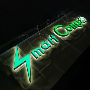 Outdoor Face Lit and Backlit Letter Sign