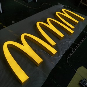 3D Lighting McDonald’s logo Signage