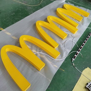 3D Lighting McDonald’s logo Signage