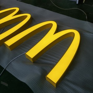 3D Lighting McDonald’s logo Signage