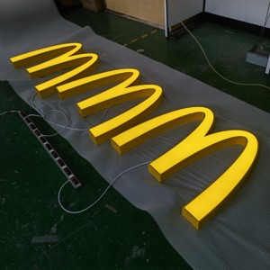 3D Lighting McDonald’s logo Signage