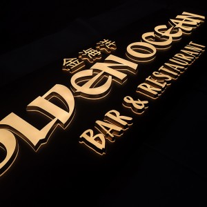 Custom 3D Acrylic  Led Illuminated Letter Sign