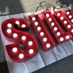 Custom 3D Light Up Marquee Letters Sign