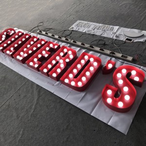 Custom 3D Light Up Marquee Letters Sign