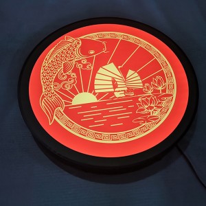 Custom Make Outdoor Round Led Light Box Sign