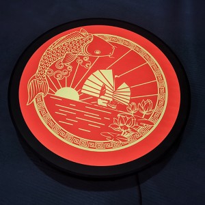 Custom Make Outdoor Round Led Light Box Sign